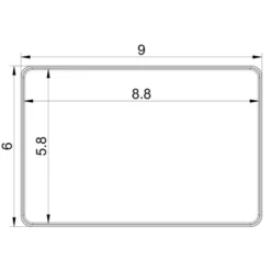 9"x6"x3.25" Large Plastic Bathroom Tray Clear - Brightroom™: Organizer, Stackable Storage, Hand Washable -Home decor GUEST 05a2cdc4 5844 497b b167 b2a15a61458f