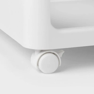 Rolling Collapsible 3 Tier Shelf - Brightroom™ 2 Rolling Collapsible 3 Tier Shelf - Brightroom™ - Image 2