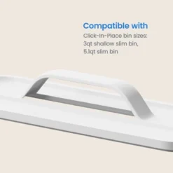 Click In Place Slim Lid With Handle For Plastic Storage Bins Home And Office Organization White- Brightroom™ -Home decor GUEST 06620b0b b5b6 4445 a4e3 15080544d32d