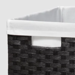 16" X 9" X 6" Lined Woven Media Bin Black - Brightroom™ 4 16" X 9" X 6" Lined Woven Media Bin Black - Brightroom™ -Home decor GUEST 0794ba13 e29a 4867 bcce 393d9e5670b4