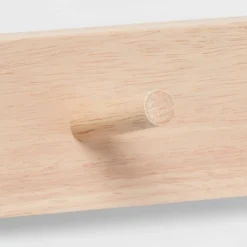 Wood 4 Hooks Rail Natural - Brightroom™ -Home decor GUEST 0ed32b1f a63d 4565 a69d c0a92d0dcf5c