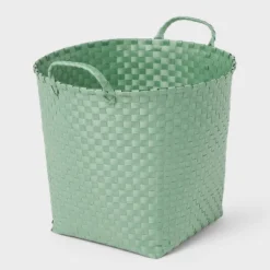 Woven Plastic Floor Basket - Brightroom™ -Home decor GUEST 10852d8e 0a5b 4a1e b159 9d4b6da21168