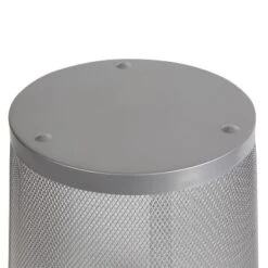 Mesh Waste Basket Silver - Brightroom™: Steel Wire Mesh, Office Trash Can, Nonslip Base, Fingerprint-Resistant -Home decor GUEST 13906a09 35e7 48bc 8c51 b7ee31d52d51