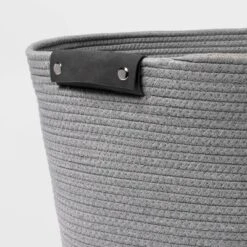 17'' Coiled Rope Tapered Basket Gray - Brightroom™ -Home decor GUEST 1408f91c 7f7e 4589 8689 a18a1f386664