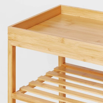 4 Tier Bamboo Shoe Rack - Brightroom™ 2 4 Tier Bamboo Shoe Rack - Brightroom™ - Image 2