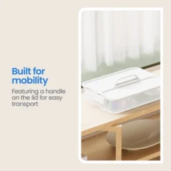 Click In Place Large Lid With Handle For Plastic Storage Bins For Home And Office Organization White - Brightroom™ -Home decor GUEST 18c59a94 1a10 4d8e 9723 d6887b704f77