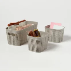 3pk Wave Assorted Decorative Basket 5L Narrow 2c Brightroom™ 7 3pk Wave Assorted Decorative Basket 5L Narrow 2c Brightroom™ -Home decor GUEST 19f5c392 84ec 47c4 a9e5 3d2af8522a18