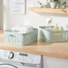 2pk Wave Medium Decorative Basket Mint Green - Brightroom™