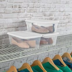 6qt Clear Storage Box White - Brightroom™ -Home decor GUEST 212c202d 0182 44b3 a652 41cfb2ee59eb