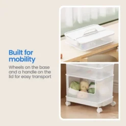 7pc Click In Place Rolling Storage Cart Kit Plastic Storage Home And Office Organization - Brightroom™​ -Home decor GUEST 221ae4b7 deb7 46d1 9260 bd2bab84ee31
