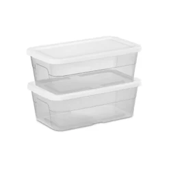 6qt Clear Storage Box White - Brightroom™ -Home decor GUEST 28261ccc b586 49e2 95bd 03ff395a2a21