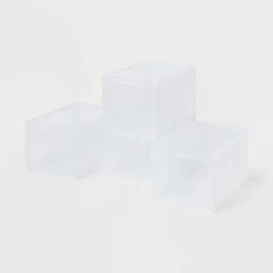 Stackable Small Bin Front Opening Clear - Brightroom™: Transparent Utility Storage, Stackable, BPA-Free, 12 Volume Capacity -Home decor GUEST 29559c77 dcb5 4d53 a1b7 c974f4fe278e