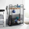 Metal Storage Rack - Brightroom™: Black Iron Utility Shelf, Garage Storage, 57.875" H, 42.25" W, 50 Lb Capacity
