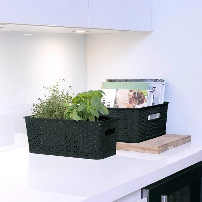 Y-Weave Half Medium Decorative Storage Basket - Brightroom™ 5 Y-Weave Half Medium Decorative Storage Basket - Brightroom™ - Image 5