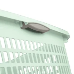 2bu Laundry Basket Green - Brightroom™: Portable Plastic Clothes Organizer With Built-In Handles, 70.4L Capacity -Home decor GUEST 413eae4f 403e 46ee b080 5aae0cb47bda