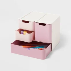 Modular Storage Drawer Set Pink - Brightroom™ -Home decor GUEST 426cf388 a3c0 4555 b9b4 7518b4037bbd