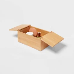 6" X 9" X 4" Rectangular Hinge Lid Bamboo Countertop Organizer - Brightroom™ -Home decor GUEST 448d43d4 ccde 4178 8ab1 21a8ac437e38