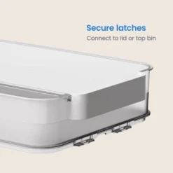 Click In Place 6.7qt Clear Shallow Plastic Storage Bin With White Latch For Home And Office Organization - Brightroom™ -Home decor GUEST 491a8212 cf5c 4251 b9c9 48c3e4a4fcdf