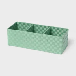 Woven Plastic 3 Compartment Bin - Brightroom™ -Home decor GUEST 4aca07cf 4980 48bd 9de1 826f2af02ee3