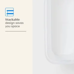 2pk Slim Open Storage Bins Clear - Brightroom™: Stackable Plastic Utility Tubs, 7.1 Volume, Nesting, Spot Clean -Home decor GUEST 4fb50fb6 646f 48e9 bc1e 342d7c88b90d