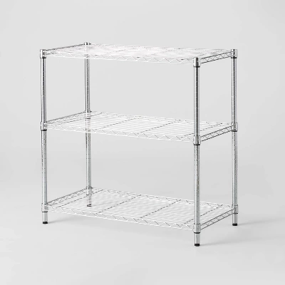 3 Tier Wide Wire Shelving - Brightroom™ 4 3 Tier Wide Wire Shelving - Brightroom™ - Image 4