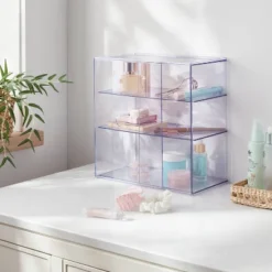 Clear Case With Sliding Doors - Brightroom™: Plastic Bath Caddy, Shower Organizer, Over The Door, 12"x6"x12"