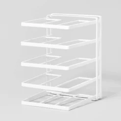 Wire Storage Pan Organizer White - Brightroom™: Iron Kitchen Cabinet & Pantry Organizer, 10" H X 13" D X 9" W -Home decor GUEST 57e5e1e6 5673 4d0a badd 42bef5b22714