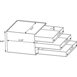 All Purpose 3 Drawer Storage Clear - Brightroom™ -Home decor GUEST 5845b0fb 7cee 47bd 882c 1e41ccb59e0e