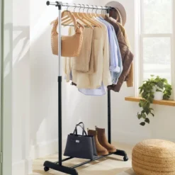 Adjustable Single Rod Garment Rack - Brightroom™