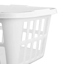 1.5bu Laundry Basket White - Brightroom™: Large Portable Clothes Hamper With Built-In Handles, 52.8L Capacity -Home decor GUEST 6564cfce ce95 4f2f 98ff e9f7022bdd3f