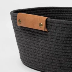 13" Small Coiled Rope Warm Gray Charcoal - Brightroom™ -Home decor GUEST 67eb4dbe 62da 433d 8771 769126e0507c