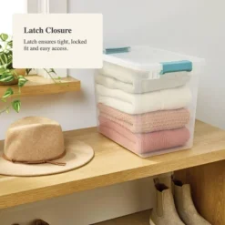 27qt Deep Storage Bin Clear With Latches - Brightroom™ 5 27qt Deep Storage Bin Clear With Latches - Brightroom™ -Home decor GUEST 73a48fb7 940c 4bc0 98d8 2da64ce7cc15