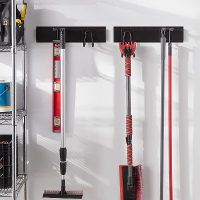 Extension Cord And Hose Garage Hook - Brightroom™: Steel Wall Storage, Powder-Coated, 30lb Capacity, Black 1 Extension Cord And Hose Garage Hook - Brightroom™: Steel Wall Storage, Powder-Coated, 30lb Capacity, Black