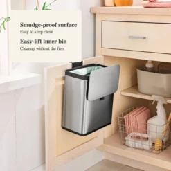 Compost Bin Stainless Steel - Brightroom™ -Home decor GUEST 7950f8bf 88b7 414f 87dd 92b278a03f08