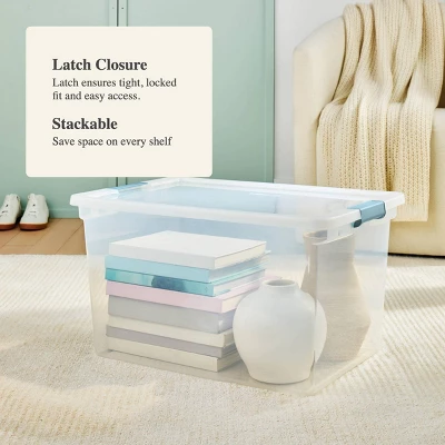 66qt Clear Storage Bin With Latches - Brightroom™ 3 66qt Clear Storage Bin With Latches - Brightroom™ - Image 3
