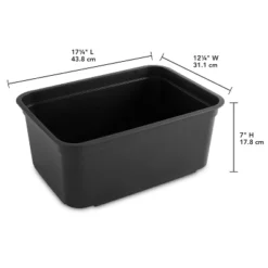 Folio Heavy Duty Storage Bin - Brightroom™: Black Plastic, Stackable, Portable, Universal Storage, 18.6 Volume Capacity 19 Folio Heavy Duty Storage Bin - Brightroom™: Black Plastic, Stackable, Portable, Universal Storage, 18.6 Volume Capacity -Home decor GUEST 816e71c3 030d 4166 abad e1eb1be7214f