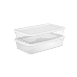 41qt Clear Under Bed Storage Box White - Brightroom™ -Home decor GUEST 81daf41e fce0 428e 916d e66a43dfc88c