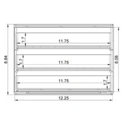 All Purpose 3 Drawer Storage Clear - Brightroom™ -Home decor GUEST 832698ca 3ff5 4af9 86b8 cac960d3fd13