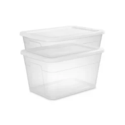 70qt Clear Storage Box With White Lid - Brightroom™ -Home decor GUEST 8a528b8a 6d09 4efe 8297 917a6128e835 1