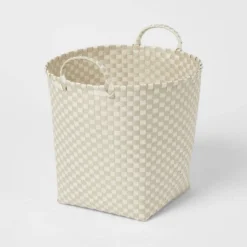 Woven Plastic Floor Basket - Brightroom™ -Home decor GUEST 8d67a6c1 0465 413a 99a1 01e17190f0e5