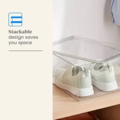 11L Stacking Clear Bin With Lid - Brightroom™ 6 11L Stacking Clear Bin With Lid - Brightroom™ -Home decor GUEST 8dc43113 e381 4d87 94ce 024fa4b46a2b