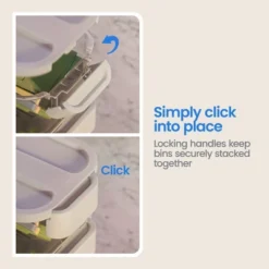 Click In Place 6.7qt Clear Shallow Plastic Storage Bin With White Latch For Home And Office Organization - Brightroom™ -Home decor GUEST 917761a8 62ad 45b4 9419 69449053ec96