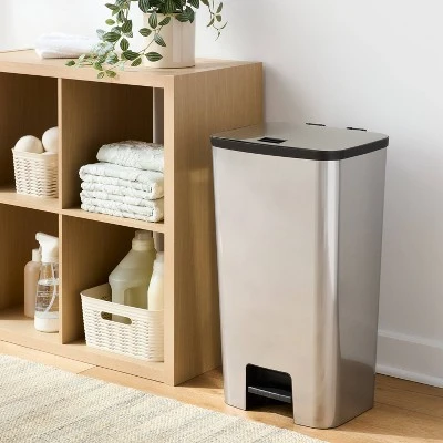 46L Plastic Step Trash Can – Brightroom™ 1 46L Plastic Step Trash Can – Brightroom™