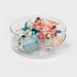 All Purpose Turntable Storage Clear - Brightroom™: PETG Utility Bin, 12"x12", 486 Volume, Spot Clean -Home decor GUEST 973cb463 792b 446a bd07 5de3e132b4e8