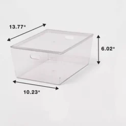 11L Stacking Clear Bin With Lid - Brightroom™ 7 11L Stacking Clear Bin With Lid - Brightroom™ -Home decor GUEST 973f29b9 9d5b 46f2 aff6 041608213023
