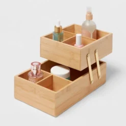 10" X 6" X 5" Hinged Bamboo Countertop Organizer - Brightroom™ -Home decor GUEST 9a00d1bf af05 4d94 820a 9a23cfe2b211