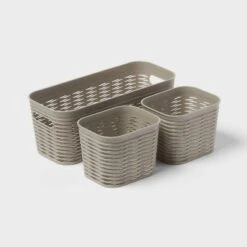 3pk Wave Assorted Decorative Basket 5L Narrow 2c Brightroom™ 8 3pk Wave Assorted Decorative Basket 5L Narrow 2c Brightroom™ -Home decor GUEST 9f0db270 6d41 4bfa 9a61 d620a5ac292b
