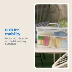 Click In Place Slim Lid With Handle For Plastic Storage Bins Home And Office Organization White- Brightroom™ -Home decor GUEST 9fe39cd6 7368 481a 9001 0925bb3ae451