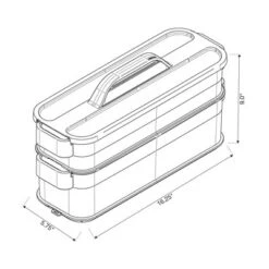 6pc Click In Place Slim Toolbox Kit Plastic Storage Home And Office Organization - Brightroom™​ -Home decor GUEST a0748a17 c46c 4389 bf49 9194656a6675