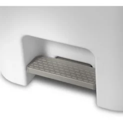 11.9gal Step Trash Can White - Brightroom™: Pedal-Operated Kitchen Garbage Can, Textured Plastic, Indoor Use -Home decor GUEST a31d5fe4 2145 4a62 a7e6 b42e5763de7b